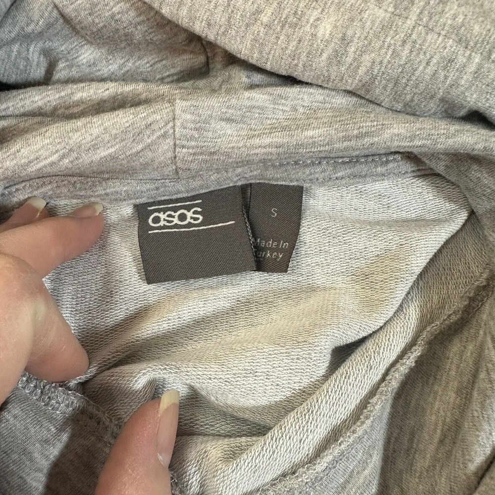 asos Gray Hooded sweatshirt size small - Picture 5 of 7